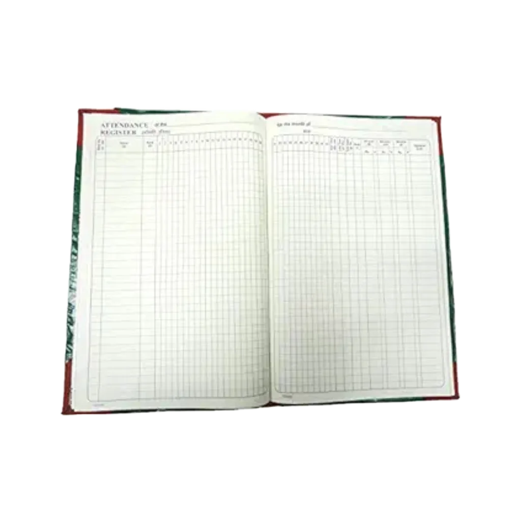 Designer Attendance Register Inside