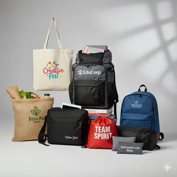 Custom logo bags for students and faculty