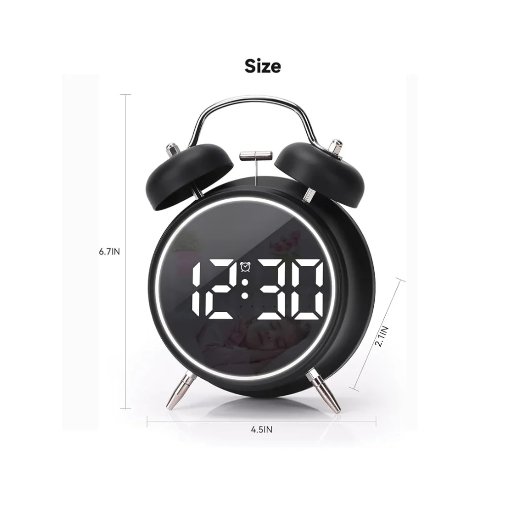 Printed Table Clock Back