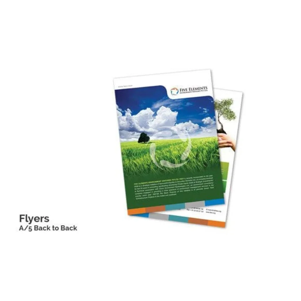 Custom Logo Handbill Back