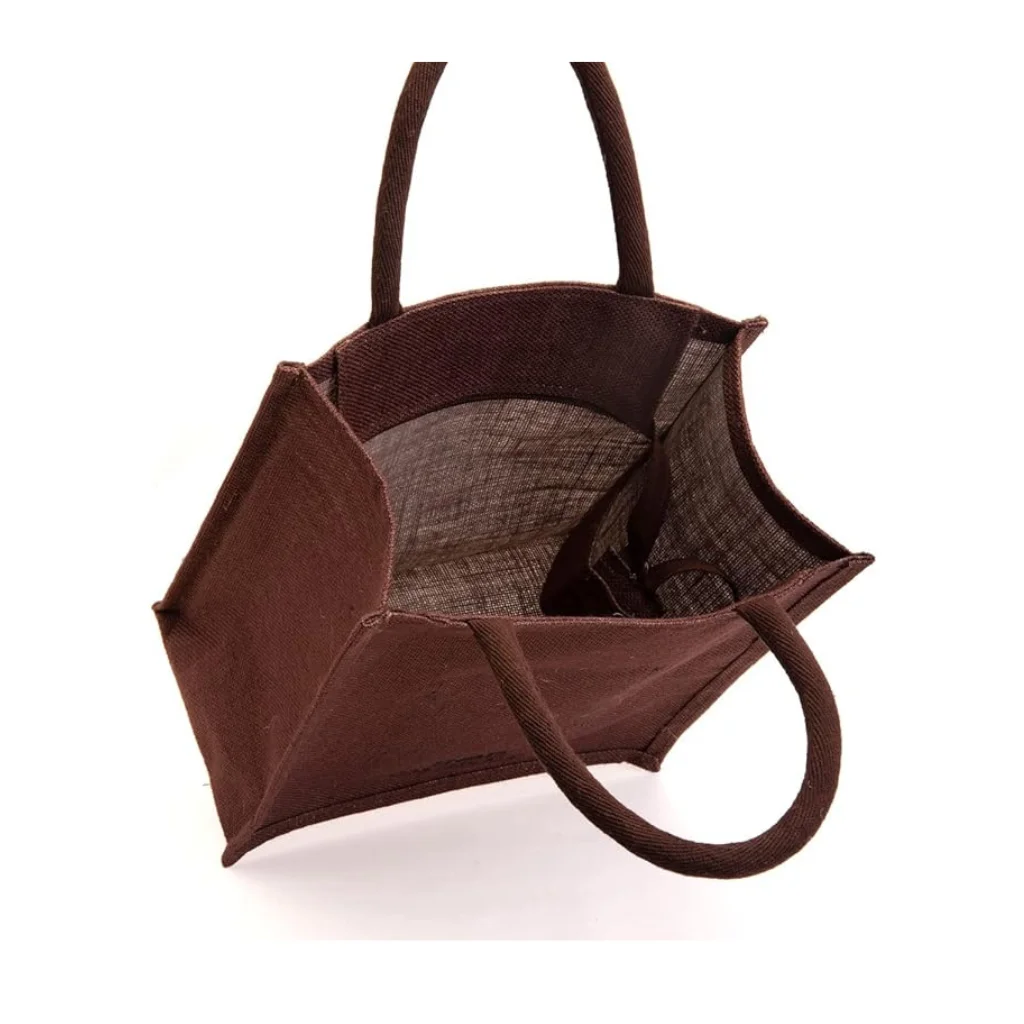 Printed Jute Bag Back
