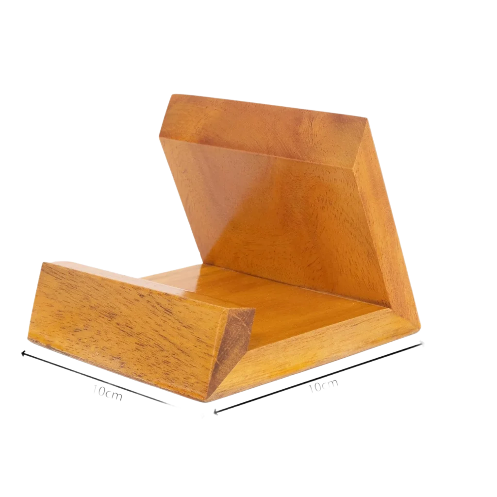 Premium Wooden Mobile Stand Side