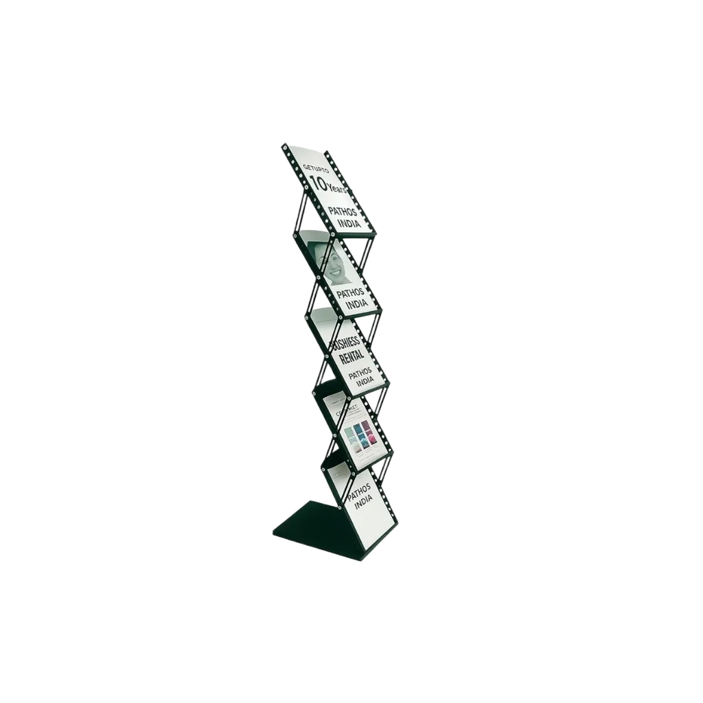 Printed Paper Stand Side