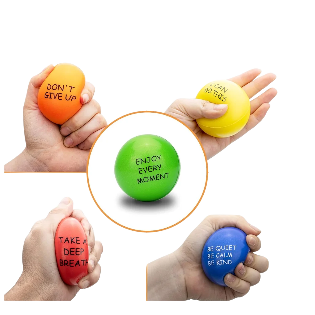 Printed Stress Ball Close-up