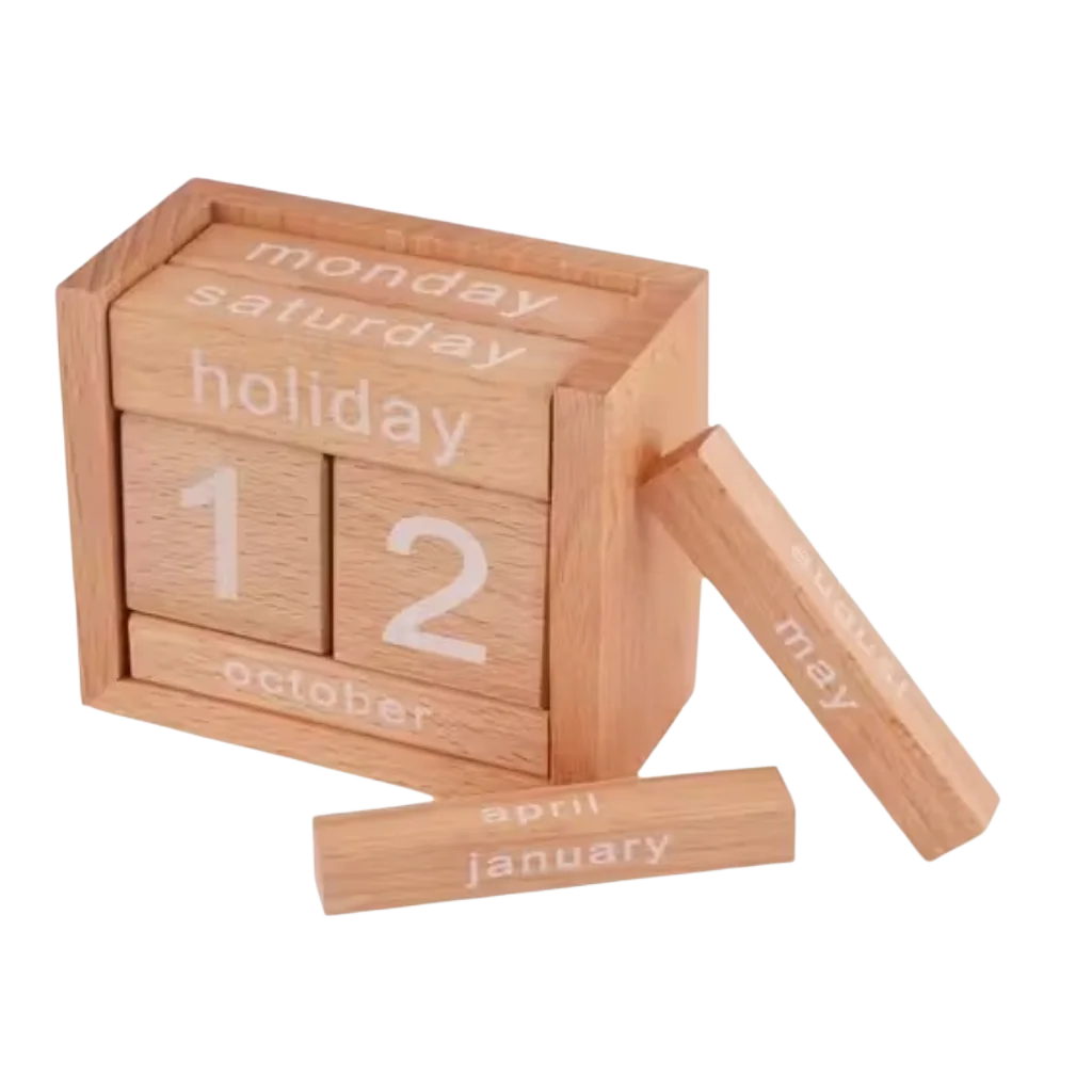 Custom Logo Table Calendar Back