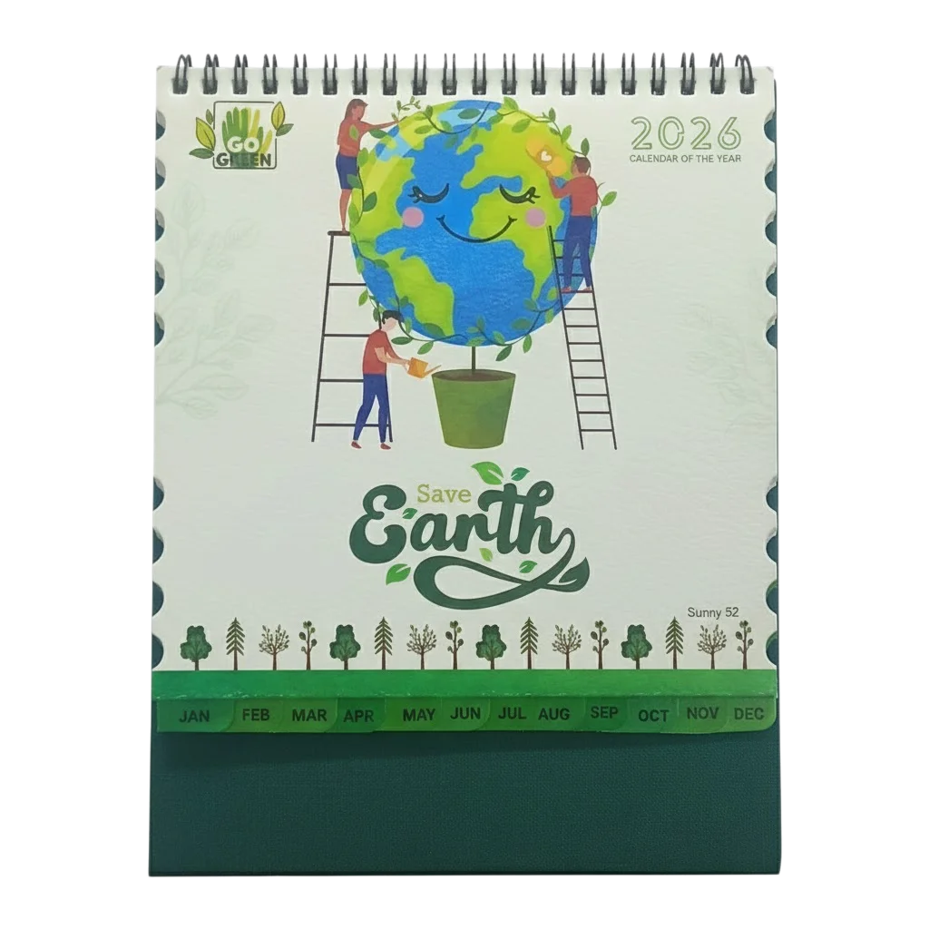 Branding Table Calendar Side
