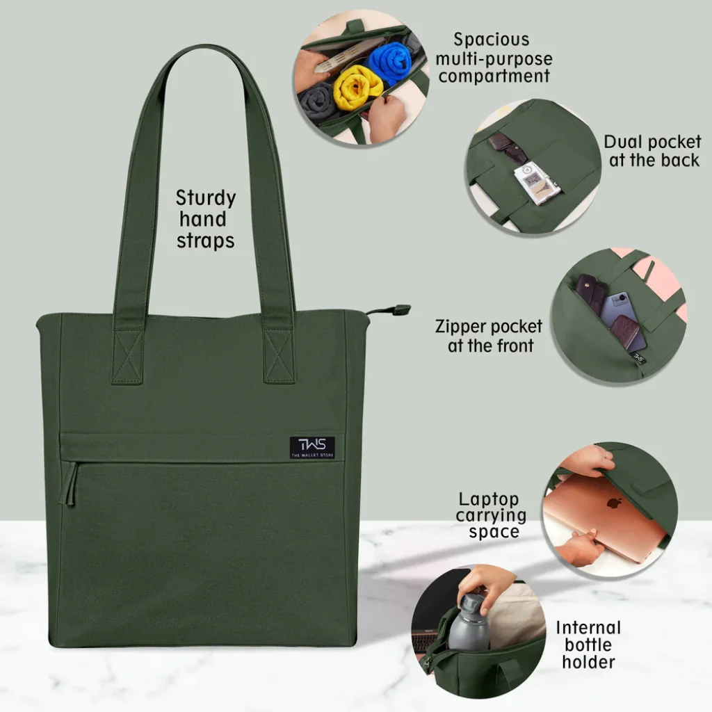 Printed Tote Bag Back