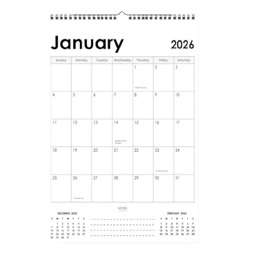 Personalized Wall Calendar Spread