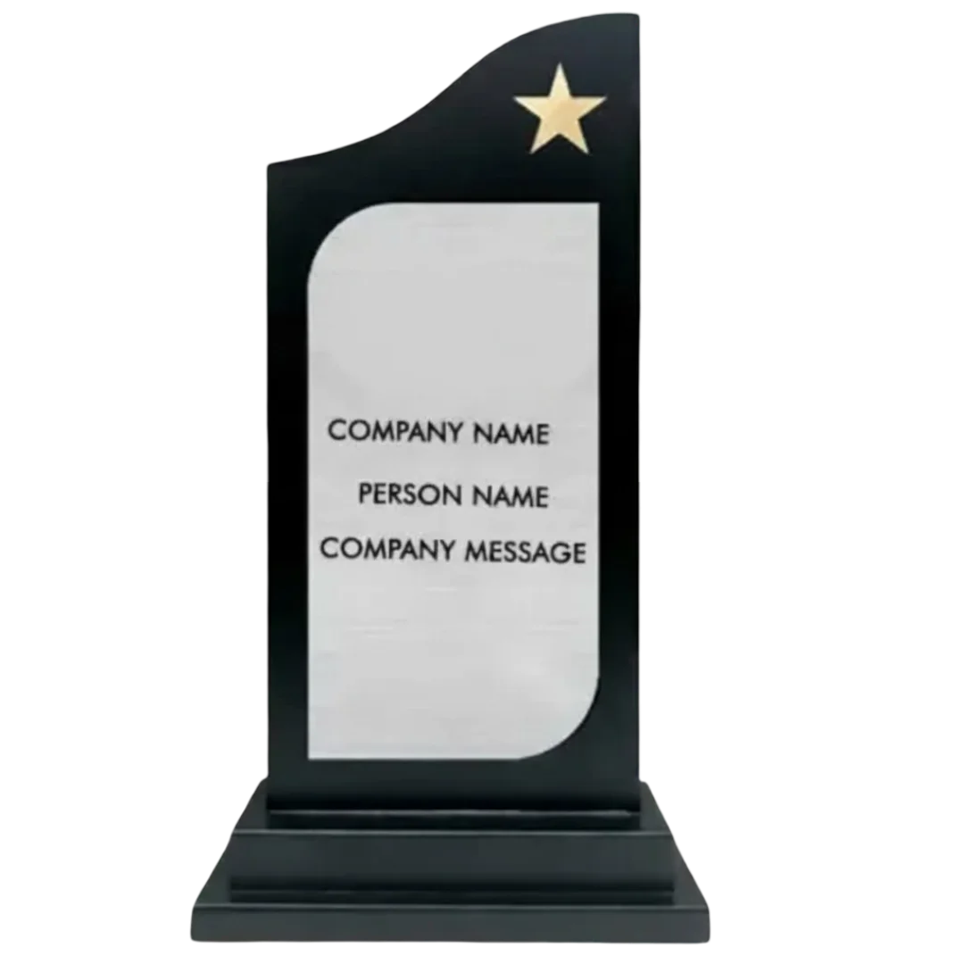 Branding Wooden Trophy Side